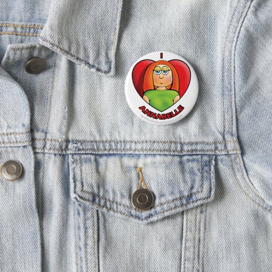2,25" i-Herz Annabelle Knopf Button (Beispiel)