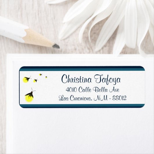 2,25" Rücksendeadresse Fireflies / Mason Jars (Insitu)