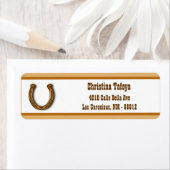 2,25" Rücksendeadresse Wagenrad/Pferdeschuh (Insitu)