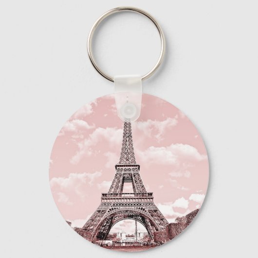 2,25" Schlüsselanhänger mit Grundschaltfläche Rosa (Vorderseite)