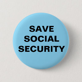 2,25 ZEICHEN. SOZIALE SICHERHEIT gerettet Button
