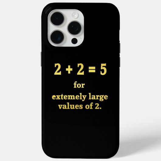2 + 2 = 5 Funny Math Joke Case-Mate iPhone Hülle (Rückseite)