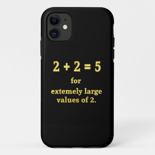 2 + 2 = 5 Funny Math Joke Case-Mate iPhone Hülle (Rückseite)