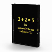 2 + 2 = 5 Funny Math Joke Fotoblock (Rechts)