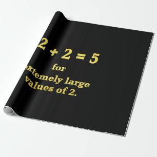 2 + 2 = 5 Funny Math Joke Geschenkpapier