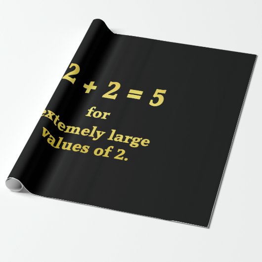 2 + 2 = 5 Funny Math Joke Geschenkpapier (Ungerollt)
