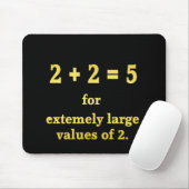 2 + 2 = 5 Funny Math Joke Mousepad (Mit Mouse)