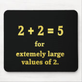 2 + 2 = 5 Funny Math Joke Mousepad (Vorne)