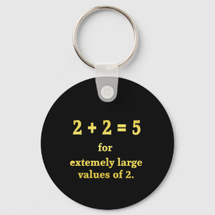 2 + 2 = 5 Lustiger Mathe-Witz Schlüsselanhänger