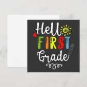 2/2 - Hallo Shirt der ersten Klasse, Studierende d Einladung (Vorne/Hinten)