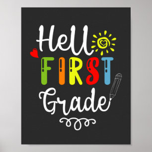 2/2 - Hallo Shirt der ersten Klasse, Studierende d Poster