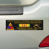 2/34th Rüstungs-Kambodschaner-Ferien Autoaufkleber (Auf Auto)