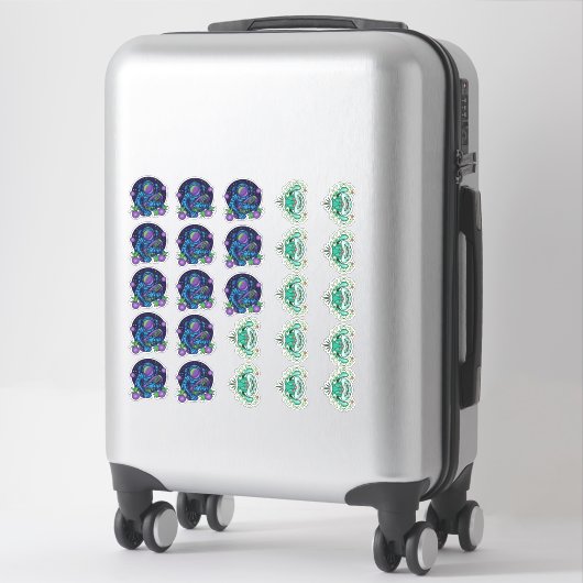 2,375" x 2,625" Aufkleber (Koffer)