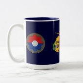 2/47th Inf. Mech Bahn-Tasse des Grunzen-VSR Zweifarbige Tasse (Links)