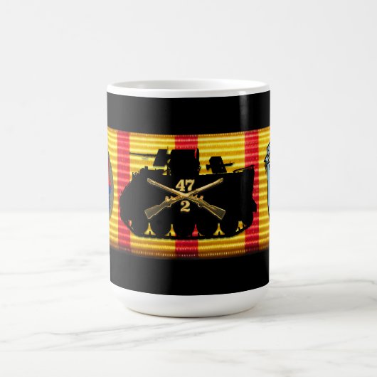 2/47th Infanterie-Vietnam-Service-Band-Tasse Kaffeetasse (Mittel)