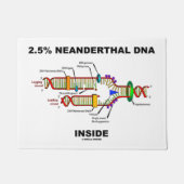 2,5% Neanderthaler DNA Inside Biology Geek Spaß Fußmatte (Vorderseite)