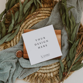 2,5" Square Tag oder Kartendruck einfügen Begleitkarte