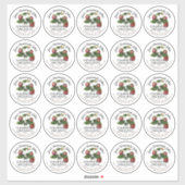 2,5" Strawberry Jam Jar Label und Mason-ID-Label (Blatt)