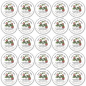 2,5" Strawberry Jam Jar Label und Mason-ID-Label (Vorderseite)