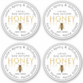 2,5" Vinyl Circle Honey Mason Jar Size Label (Vorderseite)
