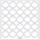 2,5" Wasserfeste Honigbeete und Wildblumen Aufkleber (Blatt)