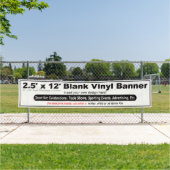2,5' x 12' Design Ihre eigene Banner (Insitu)