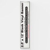 2,5' x 12' Design Ihre eigene Banner (Vertikal)