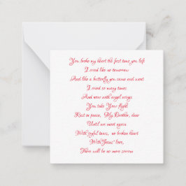 2,5" x 2,5" Flachbildschirm - IM SPEICHER Mitteilungskarte