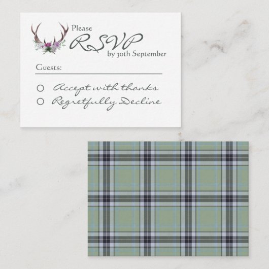 2,5" x 2,5" flache Note-Karte Mitteilungskarte (Vorne/Hinten)