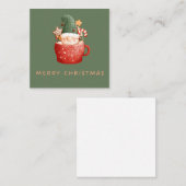 2,5" x 2,5" flache Note-Karte Mitteilungskarte (Vorne/Hinten)