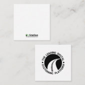 2,5" x 2,5" flache Note-Karte Mitteilungskarte (Vorne/Hinten)