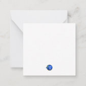 2,5" x 2,5" flache Note-Karte Mitteilungskarte (Rückseite)