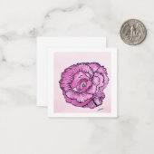 2,5" x 2,5" flache Note-Karte Mitteilungskarte (Vorderseite/Rückseite Beispiel)