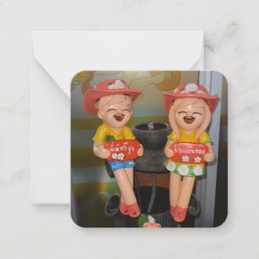 2,5" x 2,5" flache Note-Karte Mitteilungskarte (Vorderseite)