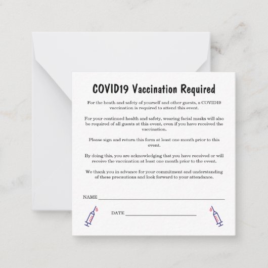 2,5" x 2,5" flache Note-Karte Mitteilungskarte (Vorderseite)