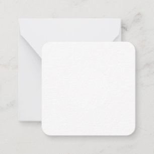 2,5" x 2,5" flache Notizkarte Mitteilungskarte