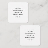 2,5" x 2,5" Gehäusekarte Begleitkarte (Vorne/Hinten)