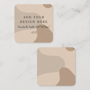 2,5" x 2,5" gerundete neutrale Verschlusskarten Begleitkarte