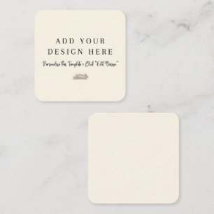 2,5" x 2,5" gerundete neutrale Verschlusskarten Begleitkarte