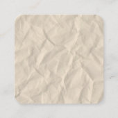 2,5" x 2,5" gerundete neutrale Verschlusskarten Begleitkarte (Rückseite)