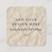 2,5" x 2,5" gerundete neutrale Verschlusskarten Begleitkarte (Vorderseite)