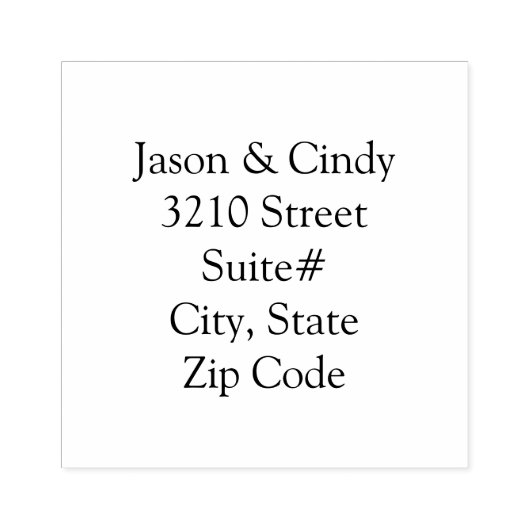 2,5 x 2,5 in Rücksendeadresse Gumber-Briefmarke fü Gummistempel (Prägung)