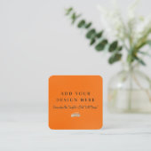 2,5" x 2,5" Rundverschlusskarten Begleitkarte (Stehend Vorderseite)