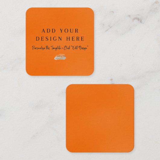 2,5" x 2,5" Rundverschlusskarten Begleitkarte (Vorne/Hinten)