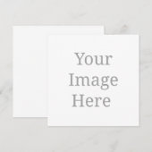 2.5" x 2.5" save the date (Vorne/Hinten)