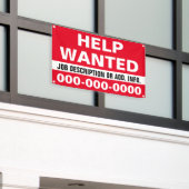 2.5' X 4' Hilfe Gewollt Banner (Äußeres Gebäude)