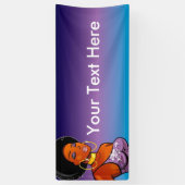 2,5' x 6' Afrozentrisches Banner (Vertikal)