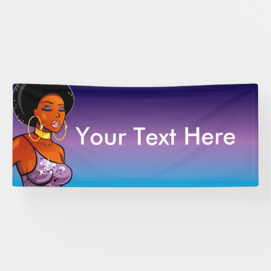 2,5' x 6' Afrozentrisches Banner (Horizontal)