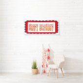 2.5' x 6' Banner GLÜCKLICHGeburtstagsgeschenk+Gebu (Insitu)