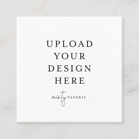 2,5 Zoll x 2,5 Zoll Quadratkarte Quadratische Visitenkarte (Vorderseite)
